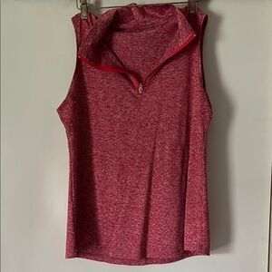 Sleeveless Red Women's Top